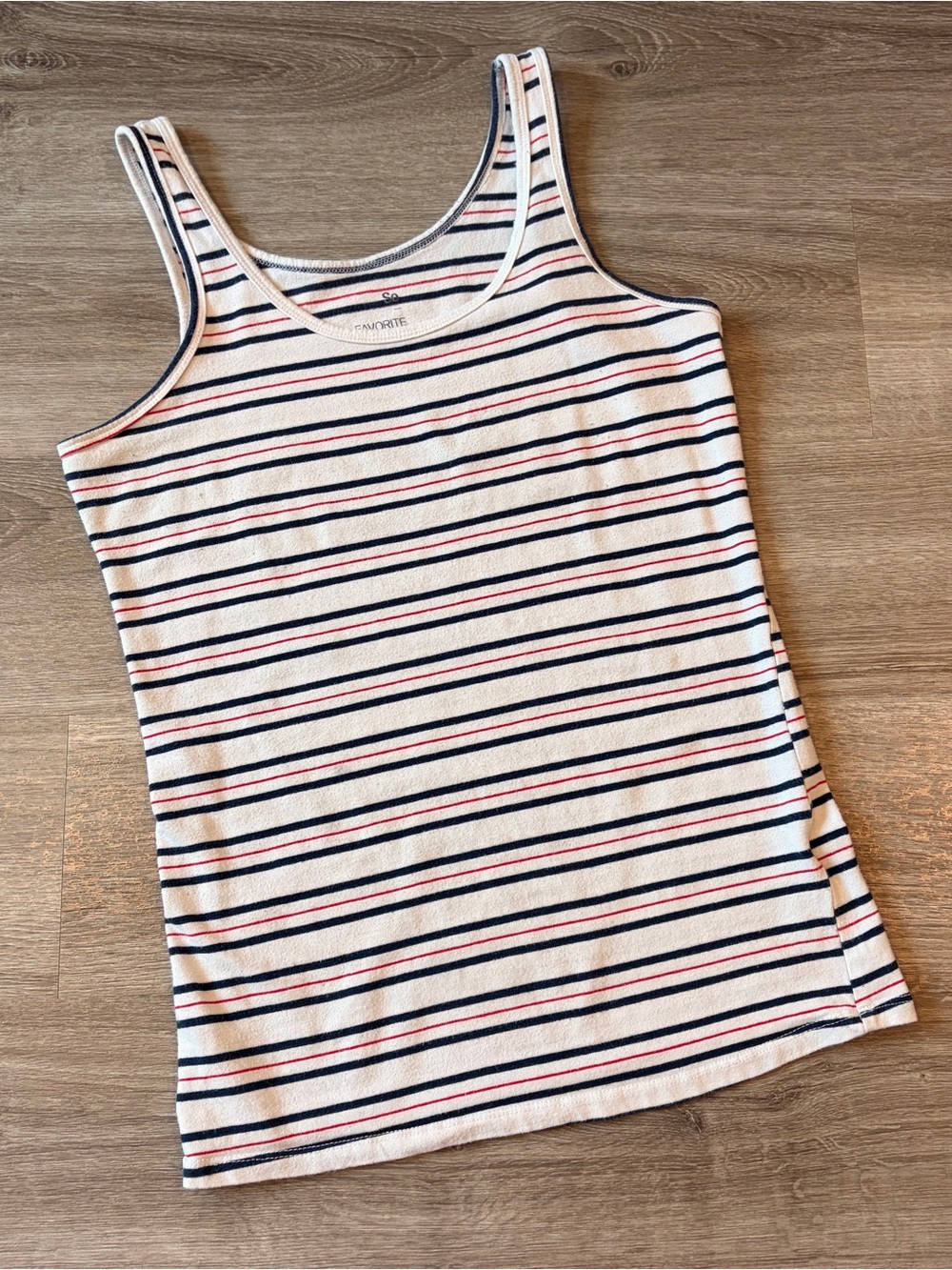 SO striped tank top